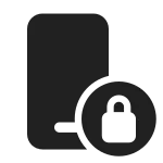 Phone Home Lock SVG Icon